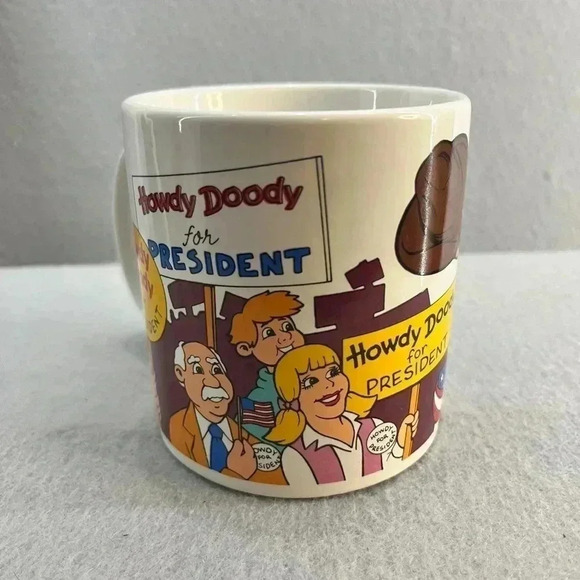 Howdy Doody for President Mug 1988 THREE CHEERS FROM APPLAUSE TM - Picture 5 of 7